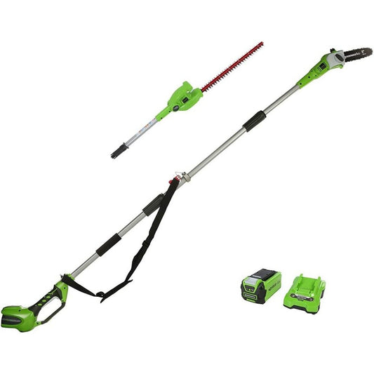 40V Pole Pruner & Hedge Trimmer 2Ah Battery & Charger