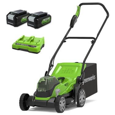 24V+24V Lawn Mower 36cm with 2x4Ah Battery & Charger