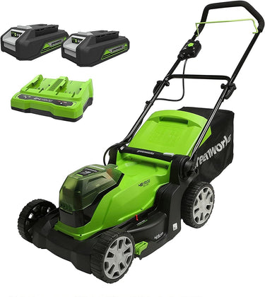 24V+24V Lawn Mower 41cm with 2x2Ah Battery & Charger