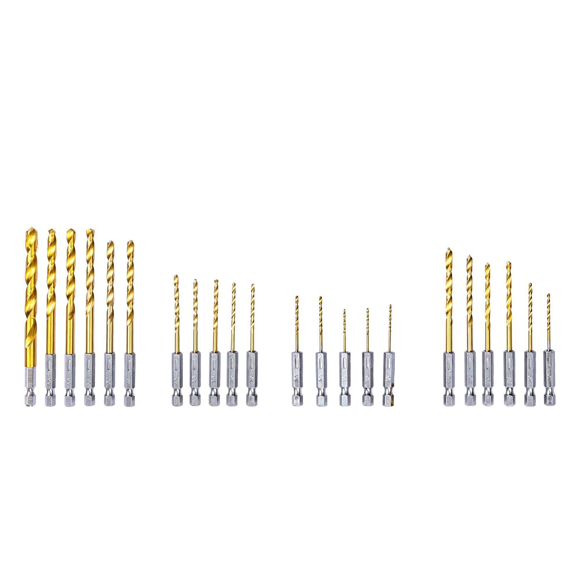 Drill Bit Set 22 pcs - Titanium coated