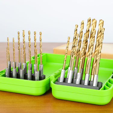 Drill Bit Set 22 pcs - Titanium coated