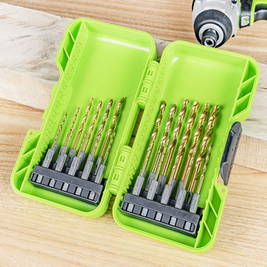 Drill Bit Set 22 pcs - Titanium coated